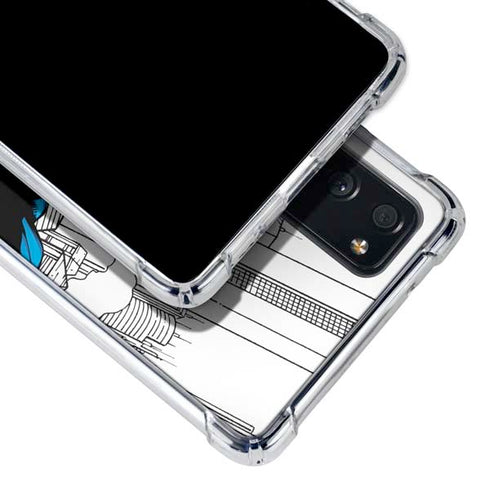 DC Comics Superman Super Speed Flying Over City Galaxy S20 FE Clear Case